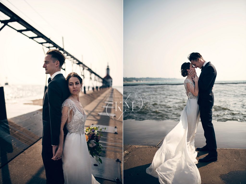michigan wedding photography, michigan wedding photographer, st joseph lighthouse, st joseph north pier lighthouse, st joseph lighthouse wedding, anna campbell, anna campbell bridal, anna campbell dress, fort wayne indiana photographer, fort wayne indiana photography, indianapolis indiana photographer, indianapolis indiana wedding photographer, michigan wedding photographer, fort wayne indiana wedding photographer